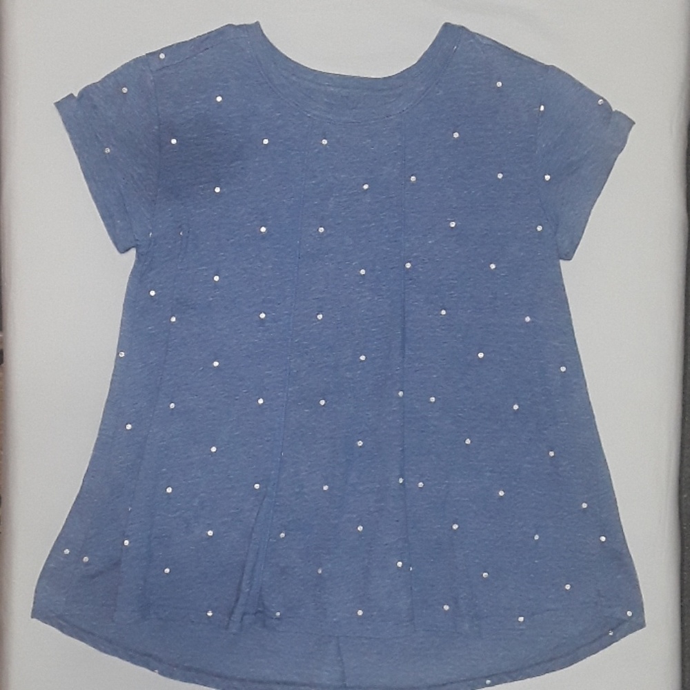 💙 Cat & Jack Flared SS Shirt. 🎀Girls Size: (10-12) Large